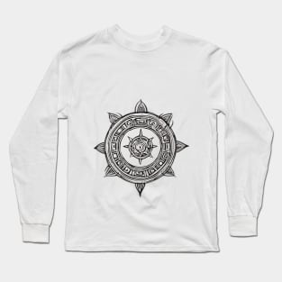 Mystic Compass Rose Design No. 920 Long Sleeve T-Shirt